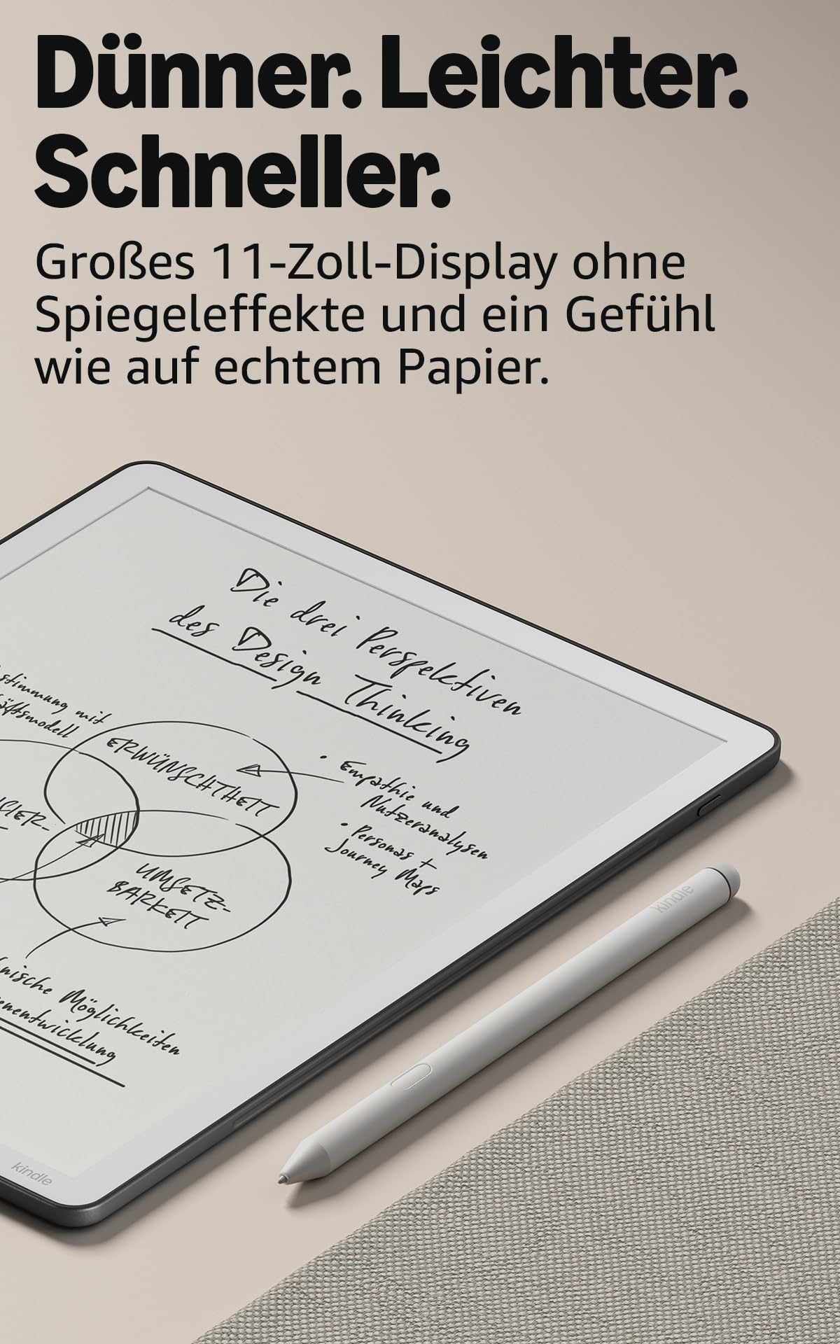 Amazon Kindle ScribeB (neueste Generation) – 11-Zoll-Display mit Frontlicht – Dünner 64 G – Bild 2