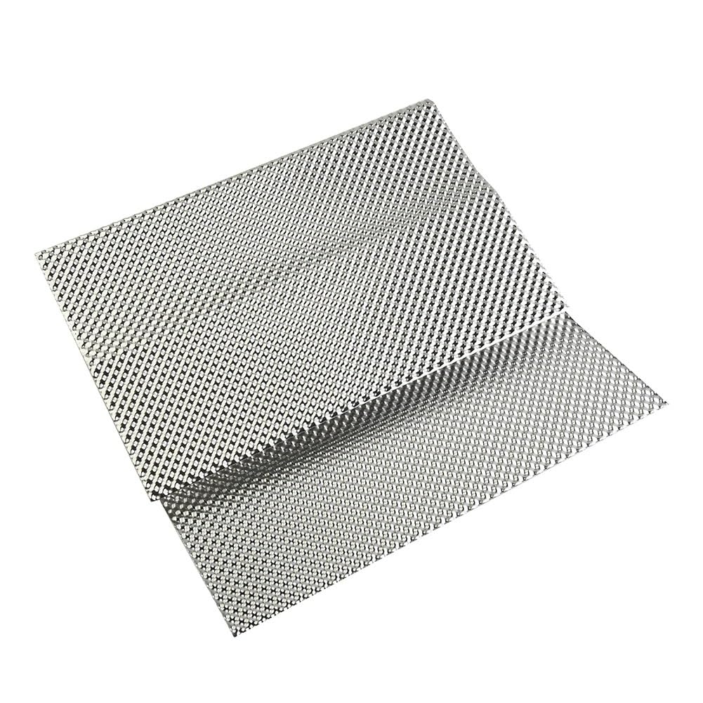 Protezione Termica In Alluminio Goffrato 300 x 500 mm, scudo termico in alluminio goffrato, piastra parafiamma, serbatoio carburante, collettore turbo argento, scarichi for motociclette