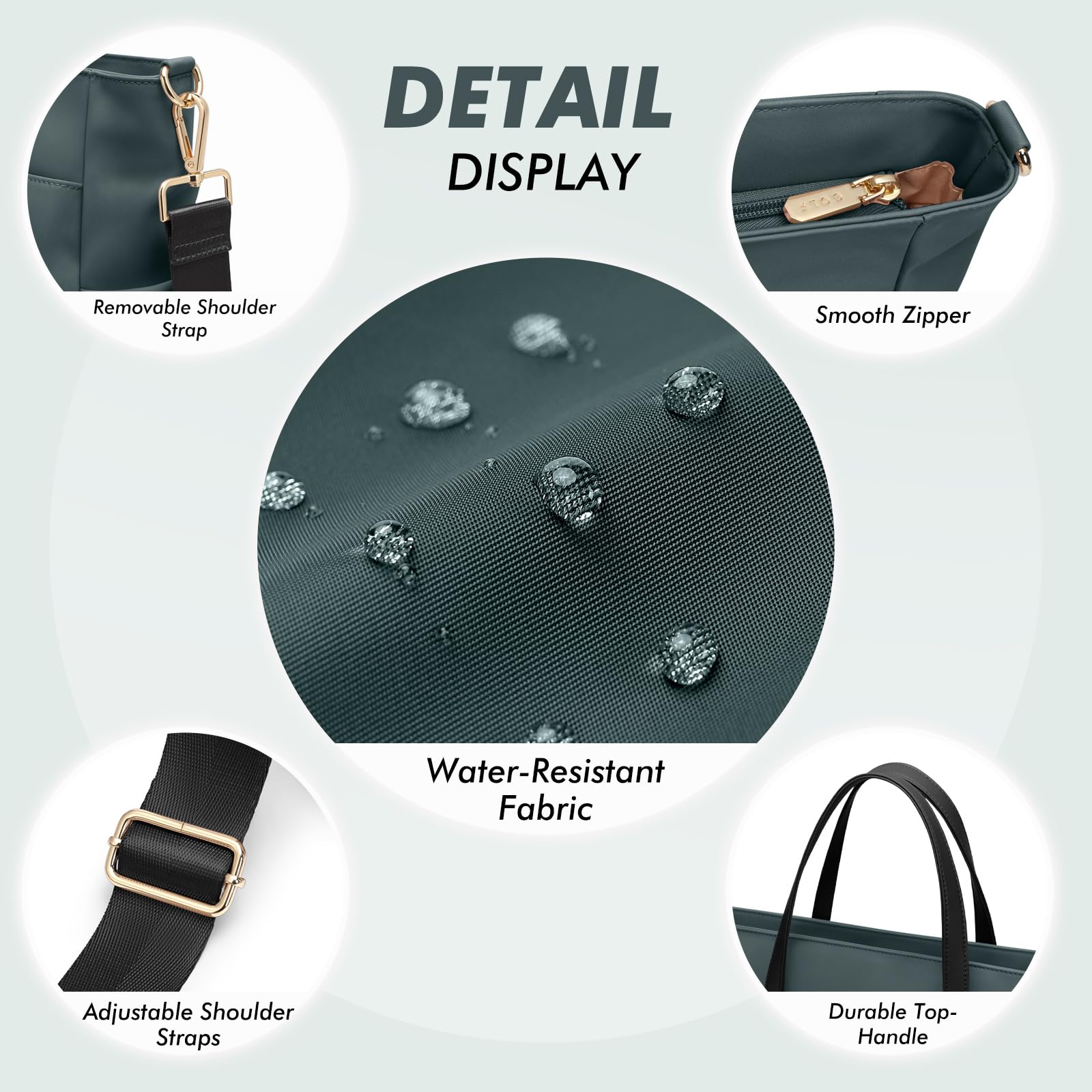 GOLF SUPAGS Bolso de hombro para ordenador portátil de 14 pulgadas, bolso de transporte para mujer, bolso elegante para trabajo y viajes