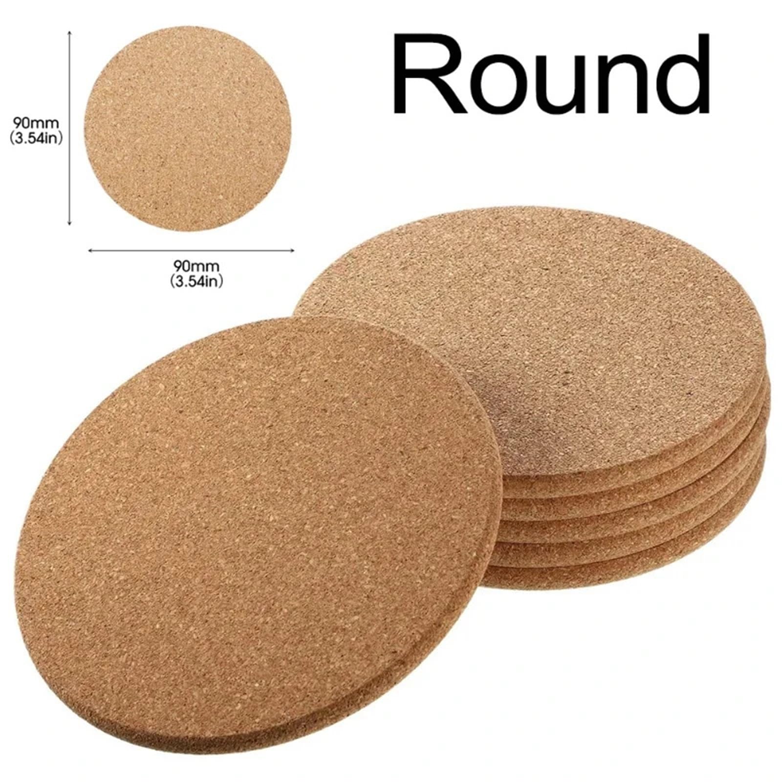 sous-Verres en liège, 120 pièces, Ronds, isolés, antidérapants, for Le Bureau