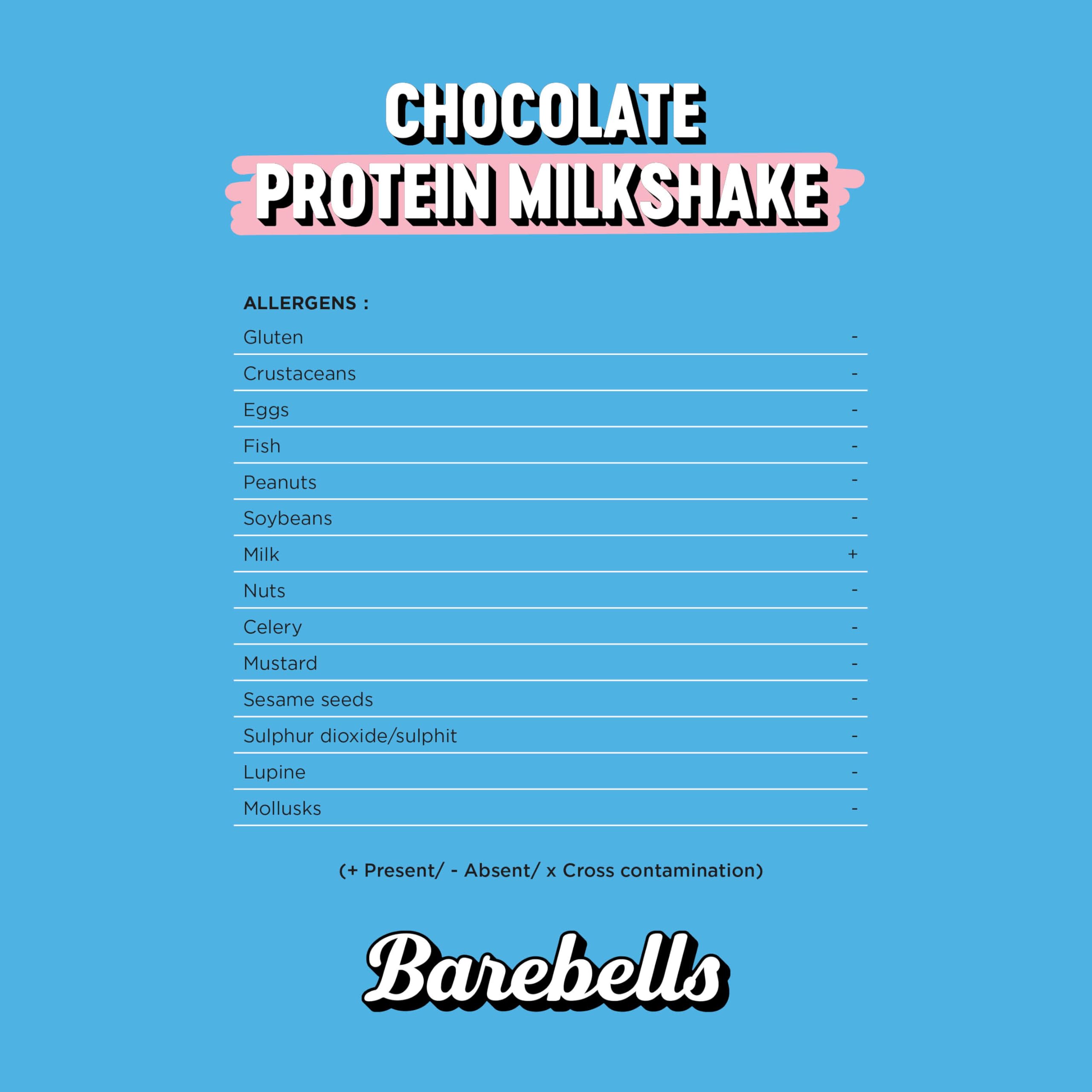 Barebells Batido de proteínas cremoso, bajo en azúcar, 24 gramos de proteína por botella, sin lactosa, batido de chocolate, 8 x 330 ml