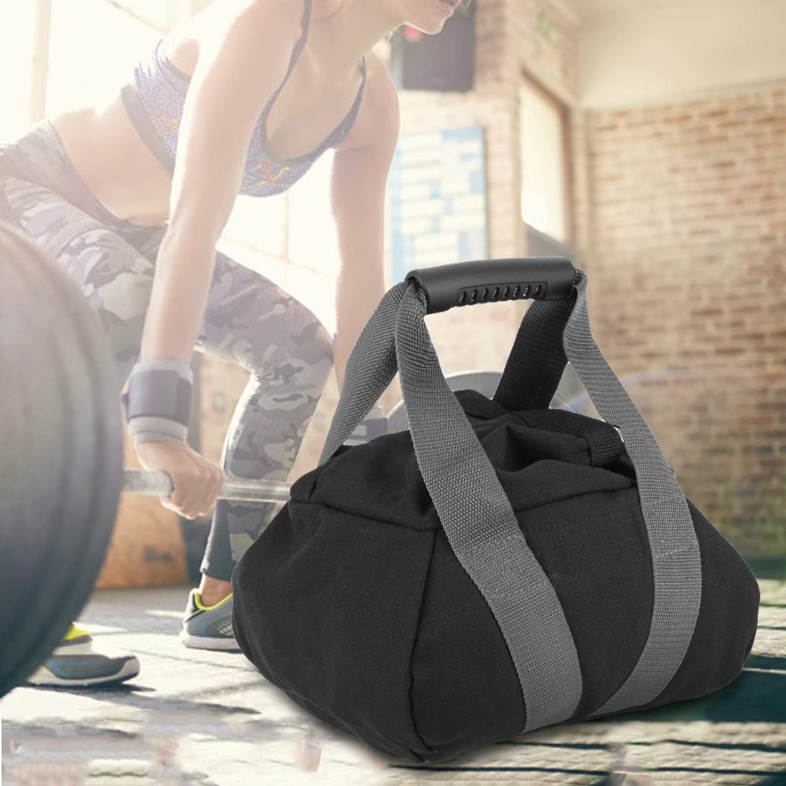 LOVIVER Kettlebell Sandsack Leer - Anpassbares Gewicht Für Krafttraining