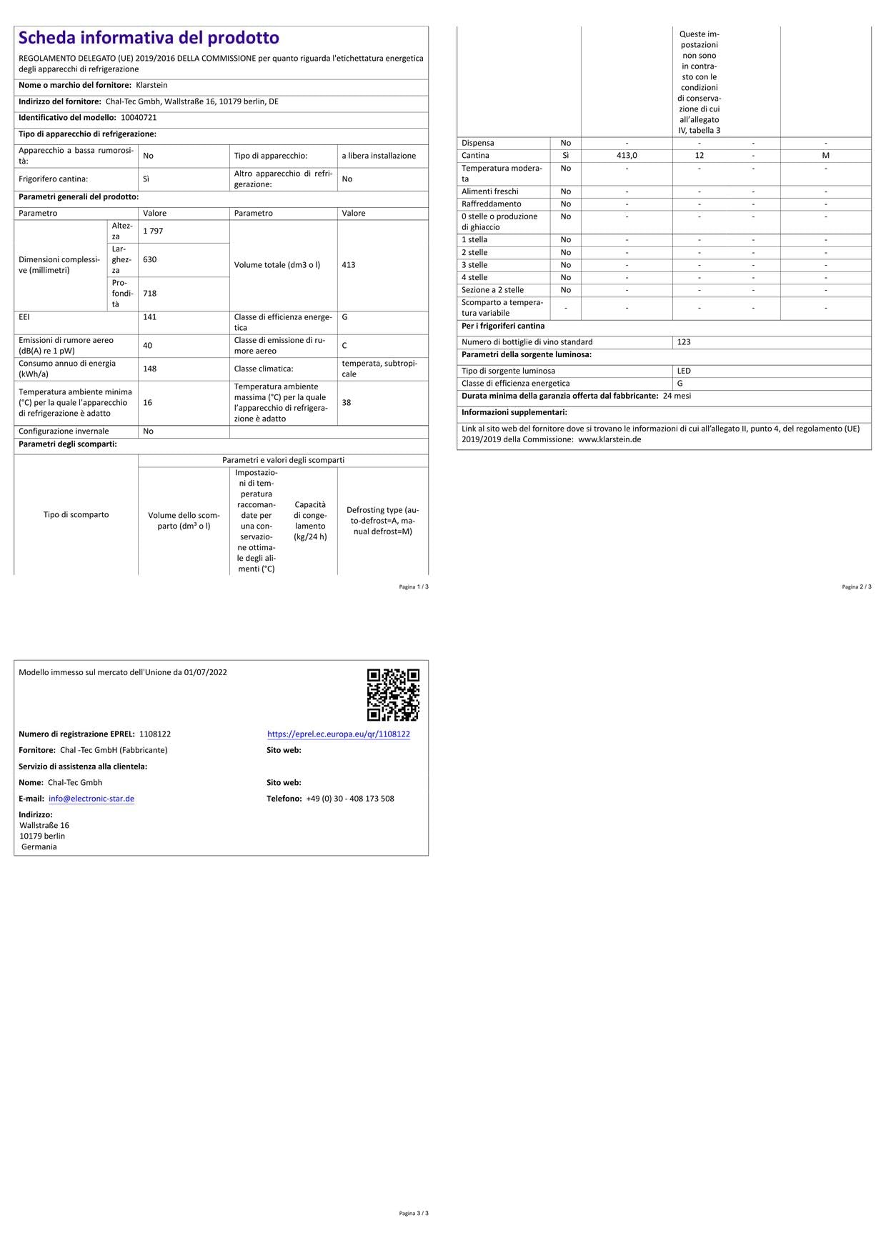 KLARSTEIN Cantinetta Vino, Cantinetta Vino Refrigerata a Zona Doppia per Interno/Esterni, Frigo Bar, Cantina Vino con Vetrina, Mini Bar con Protezione UV, Frigo Vino Touch, 5-18°C, 123 Bottiglie