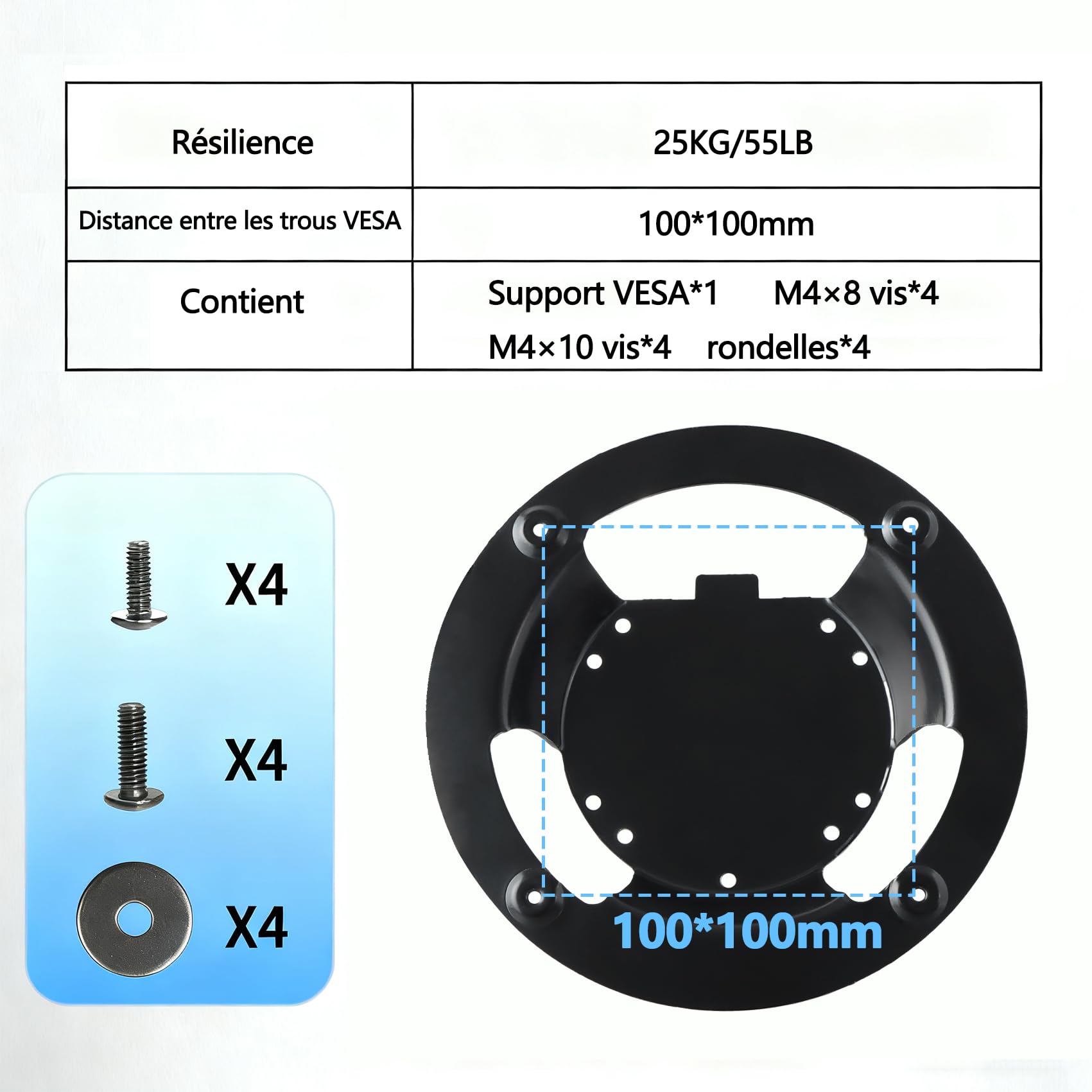 Support Odyssey G7 VESA Compatible avec Samsung Odyssey Odyssey G6 G7 Moniteur for G65B G70A G70B G75NB G75T G77T CJ890 CRG9 CHG90 S95UA (Tous Les Moniteurs de 43 Pouces ne Peuvent Pas être Utilisés)
