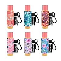 Vista 12 de Paquete de 6 soportes compactos con clip, clip de liberación premium, funda de neopreno, bálsamo labial con clip, se adapta a la mayoría