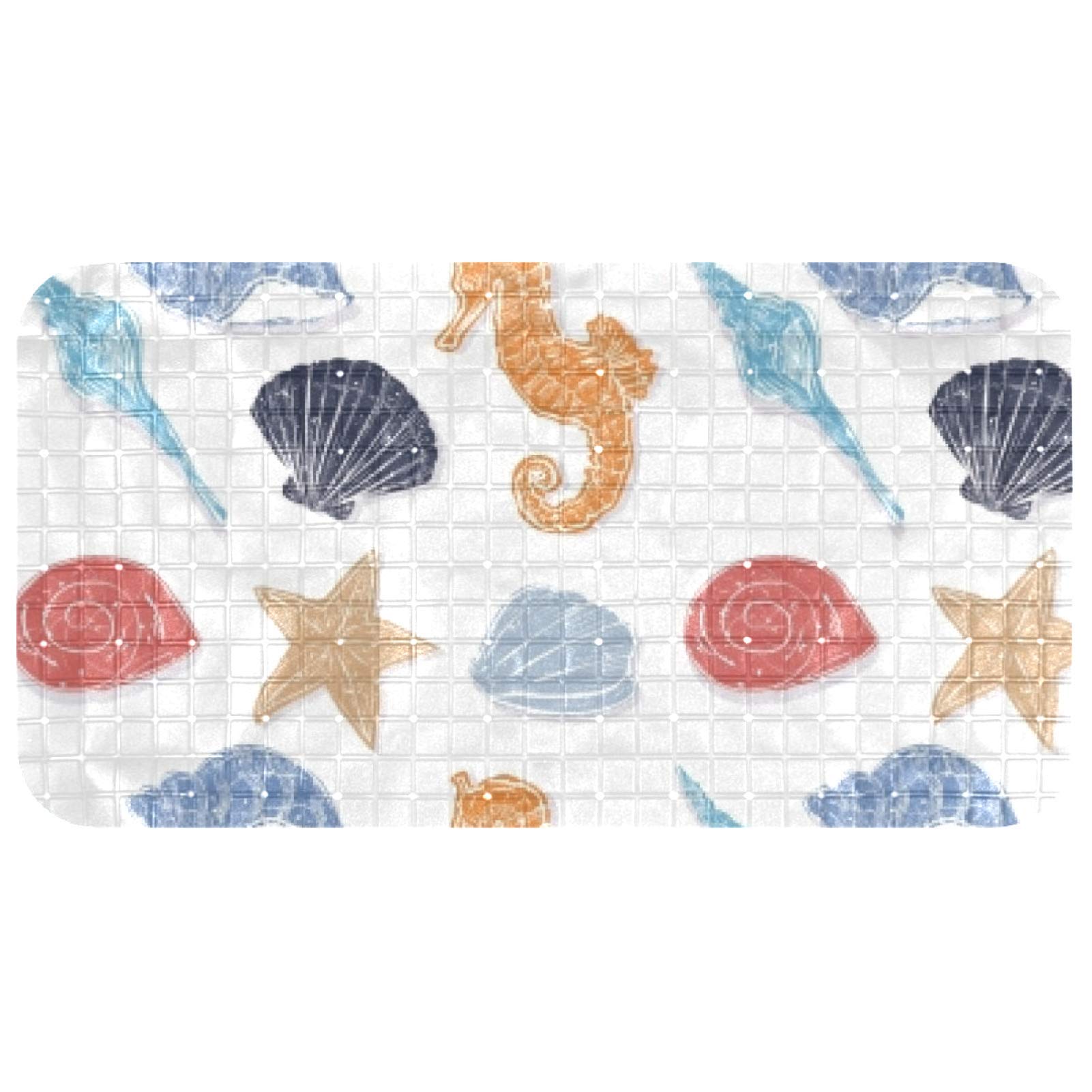 Tapis de bain antidérapant sous-marin Bennigiry 27x37cm