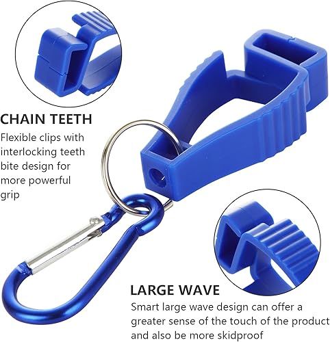 Miniatura 4 de ZOFORTY 18 clips para guantes para el trabajo, clip para soporte de guantes, clips para cinturón de guantes, clip de seguridad para el trabajo,