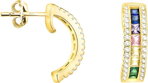 SOFIA MILANI - Pendientes para Mujeres en Plata de Ley 925 - Chapados en Oro - P