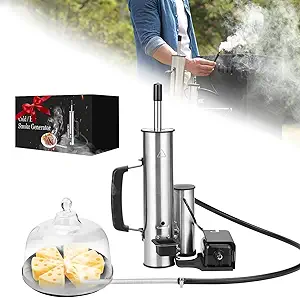 2026 Upgrade Electric Smoker Generator, Cold Smoker 60-70°F for Cheese/Salmon, Adjustable Smoke Volume Air Pump, Smoke Tube for Pellet Smoker, Fits Gas/Pellet Grill, Smoking Accessory Gift for Men