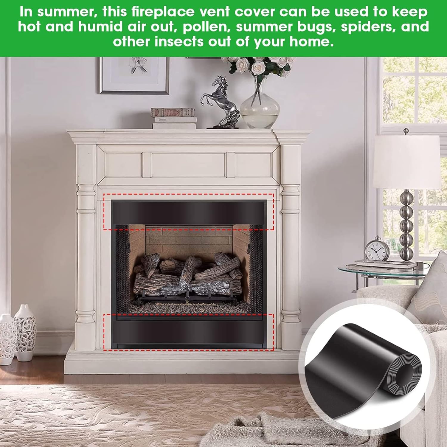 Draft Stopper 2pcs/Set Easy to Use Protective Shield for Flower Powder Stain Stopping