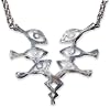 Collar de Baldur Jewelry con el Emblema de la Llama, en Plata o Latón | Diije del Emblema de la Llama disponible en plata esterlina 925 o latón, cada uno con cadena de 22 pulgadas a juego 7
