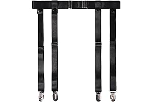 Women's Plus Size Thigh Garter Belt and Stockings Set