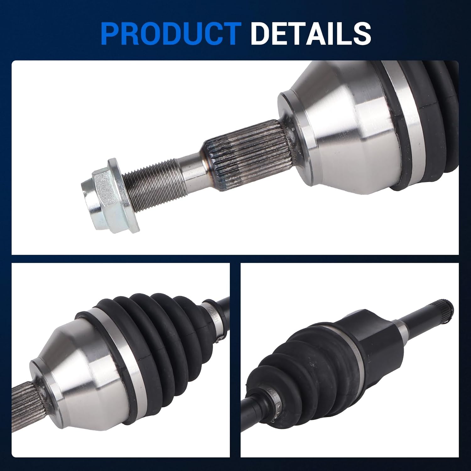 Autoround 662313 CV Axle Shaft Assembly Compatible with Ford Fusion 2013-2020 & Lincoln MKZ 2013-2016, Front Left Driver Side