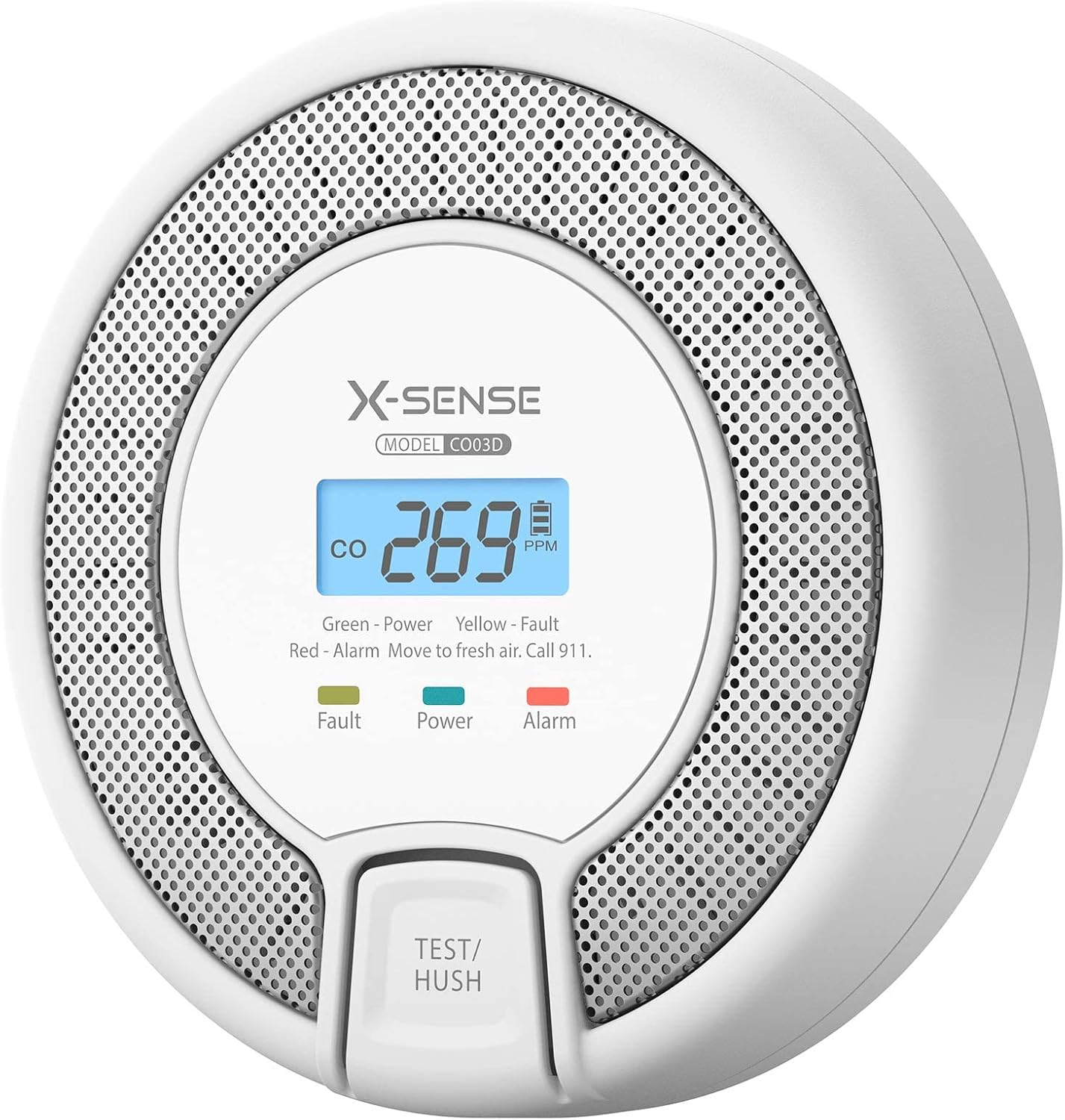 X-Sense Carbon Monoxide Detector Alarm with Digital Display