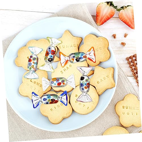 Miniatura 6 de Abaodam 6 piezas de caramelo de cristal japonés decoración de caramelo de imitación decoraciones para salas de casa decoración de cristal decoración