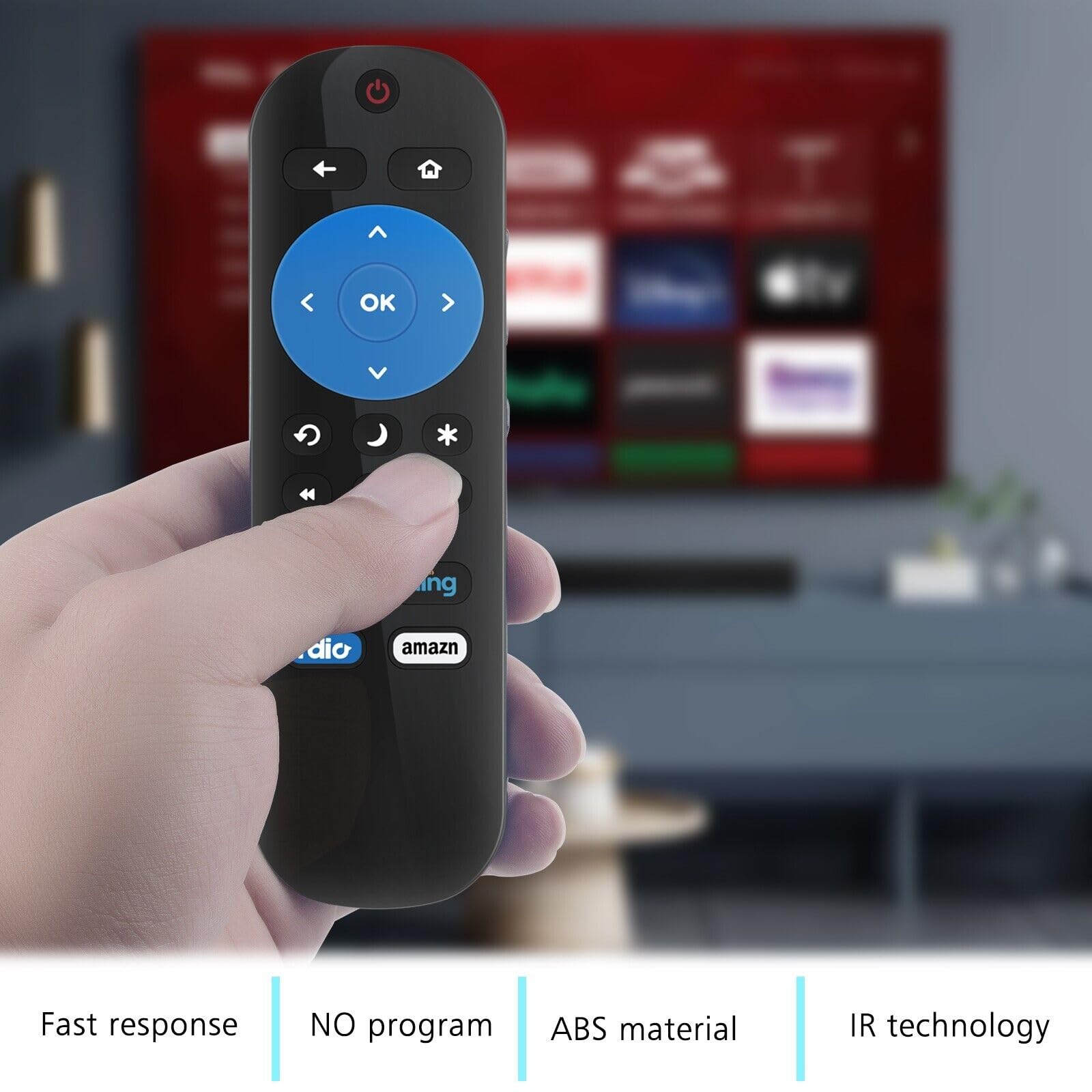 新しいhtr-r01リモートフィットfor Haier roku TV 32e4000r