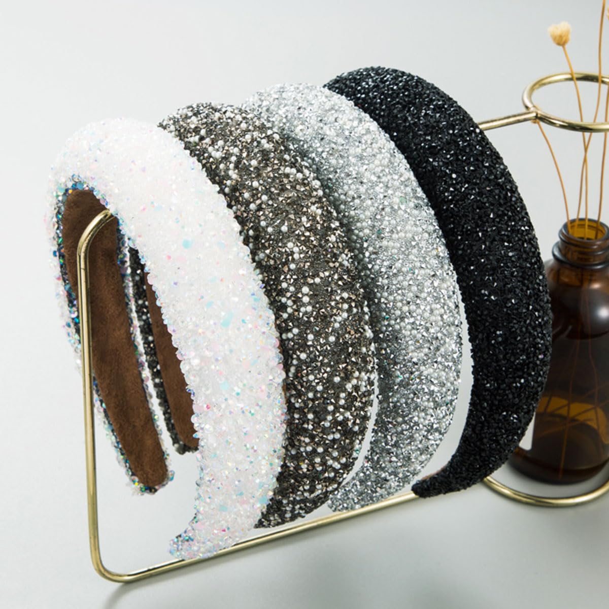 Fasce per capelli scintillanti con paillettes per donne e