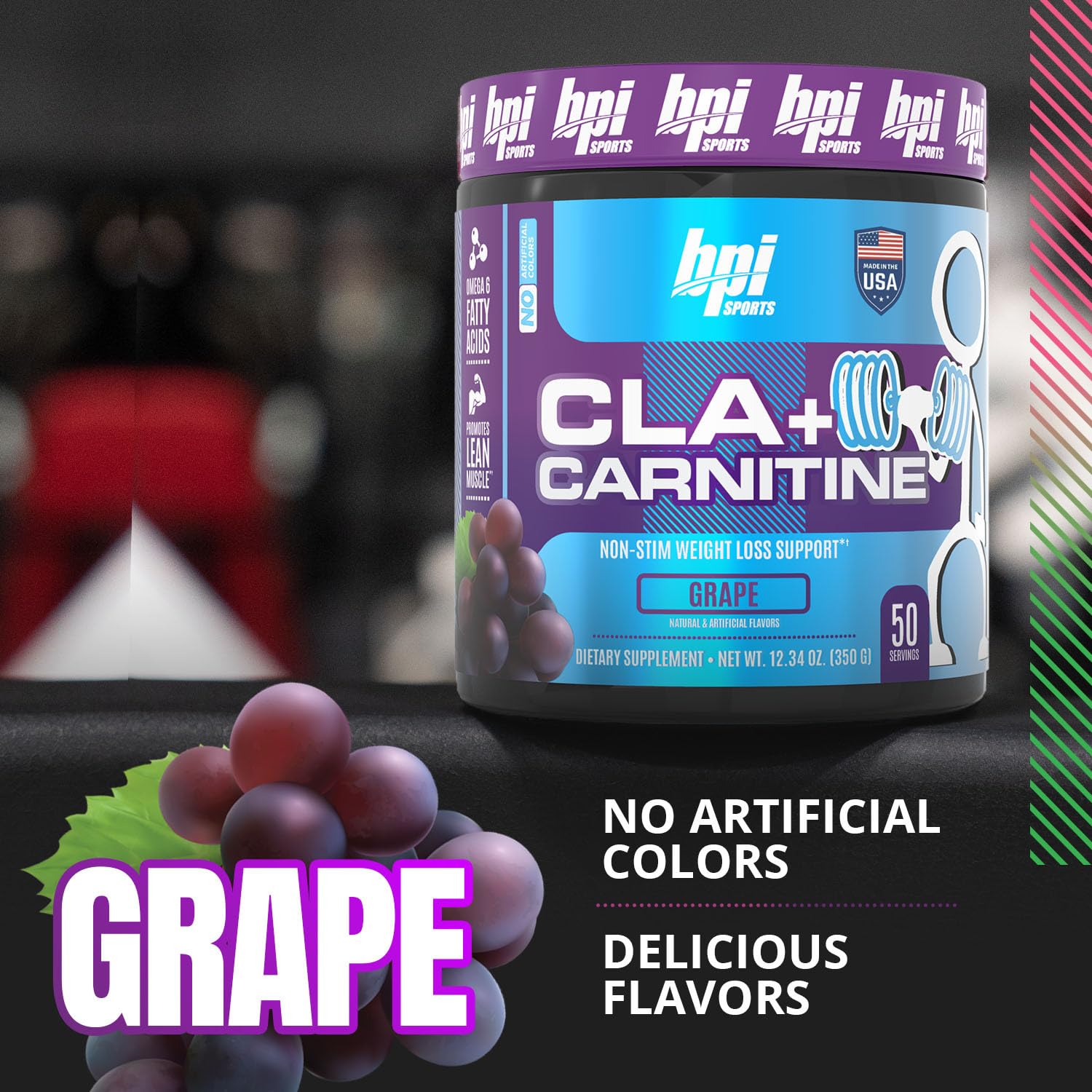 BPI Sports CLA+Carnitine – Metabolism & Lean Muscle, Grape, 50 Servings — Amazon image 6
