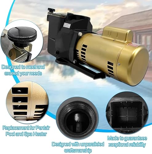 Miniatura 8 de W3SP2610X15 Bomba de piscina de 1.5 HP Bomba de piscina de una sola velocidad 115230V Bomba de piscina para Hayward SP2610X15 Bomba para piscina en