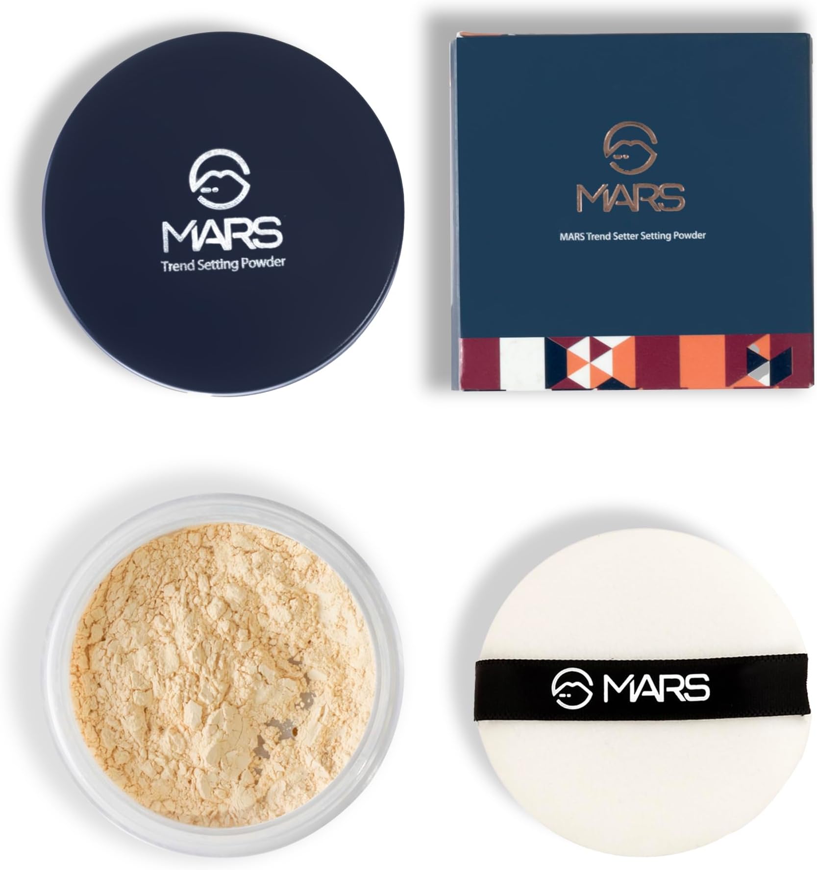 MARS Trend Setting Loose Powder | Lightweight & Long Lasting | Ultra fine Setting Powder for face Makeup (8.0 gm) (02-Banana)