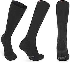 DANISH ENDURANCE Compression Socks 21-26mmHg, Muscle Recovery, Flight Socks with Graduated Support, Antiperspirant, for Men and Women, Unisex, Pack of 1 or 2