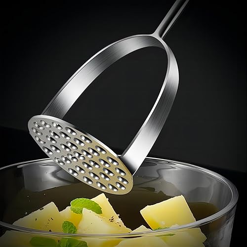 Miniatura 3 de GREATLINK Triturador de patatas, acero inoxidable resistente para cocina de acero, puré de papas, verduras y frutas.