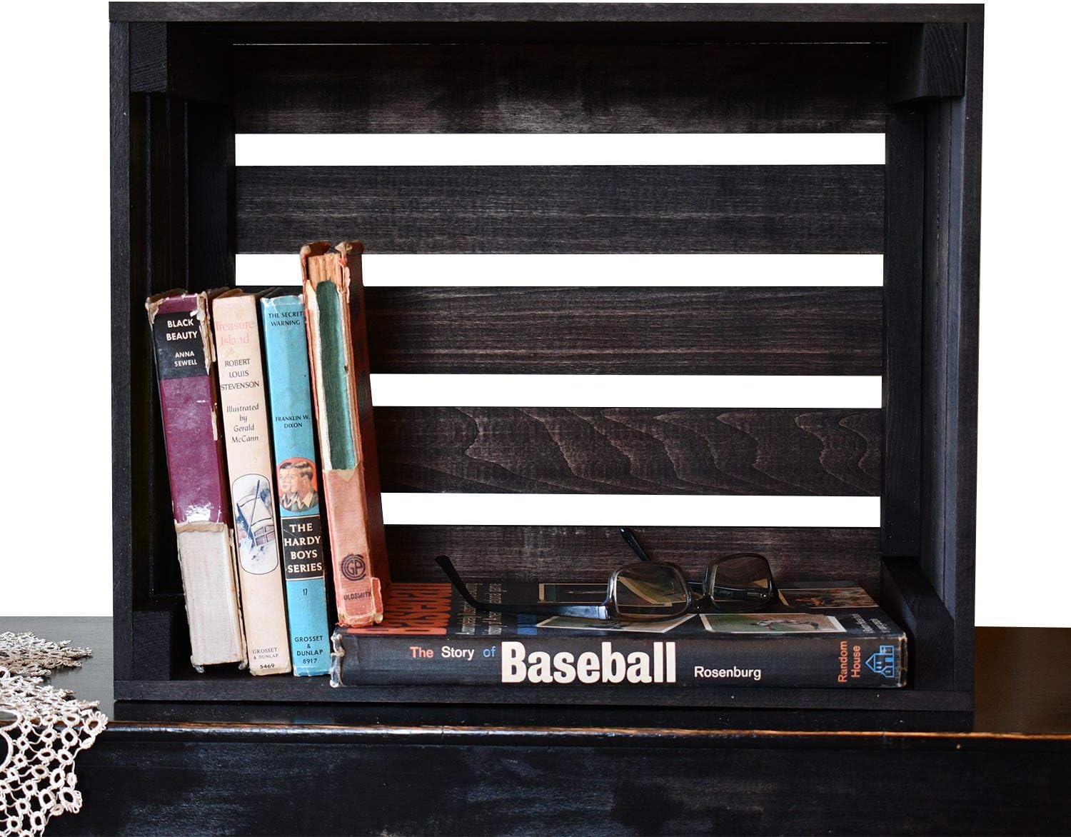 Darla'Studio 66 Vintage Stained Rustic Wood Crate