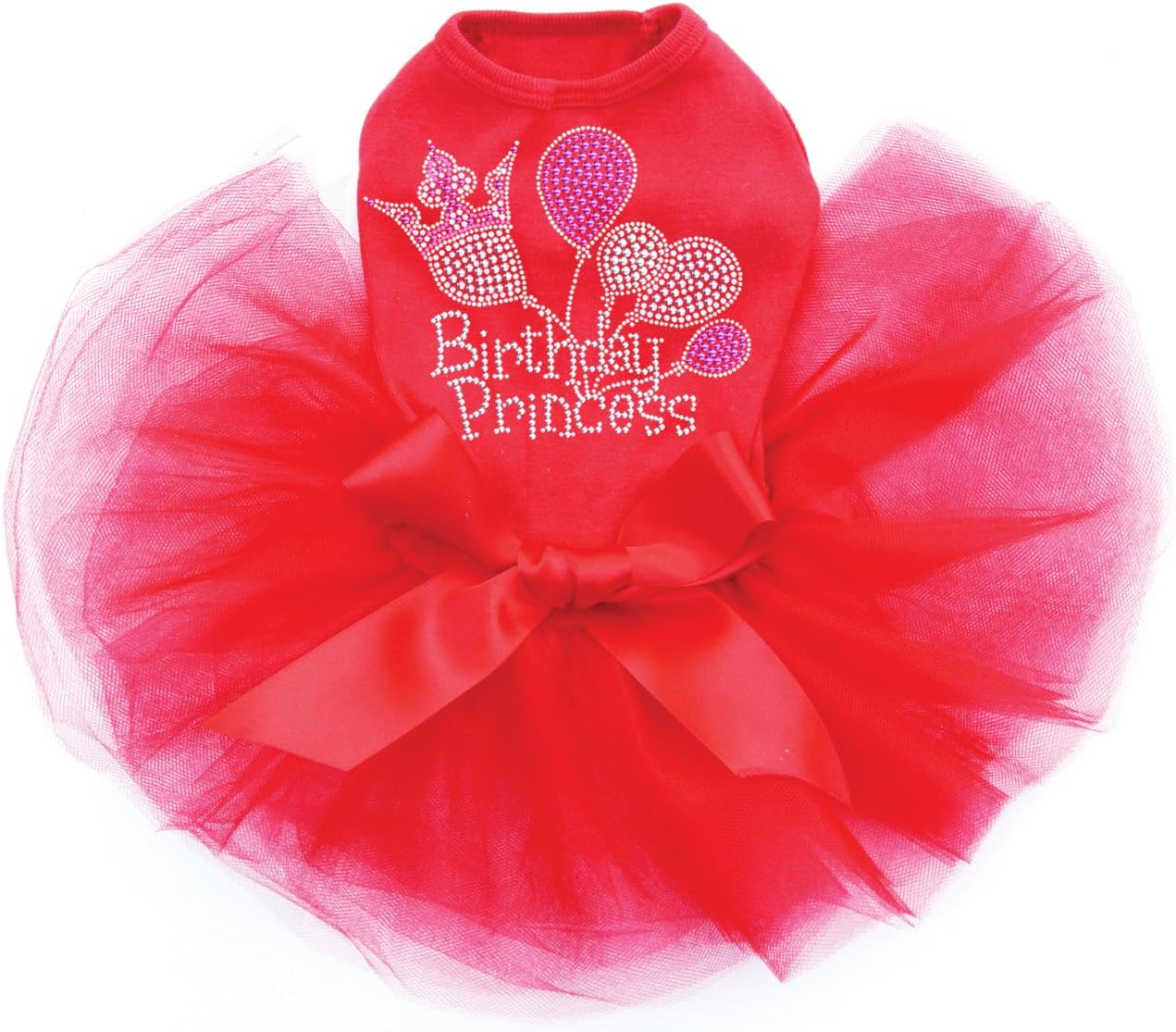 Birthday Princess - Dog Tutu Dress, XL Red