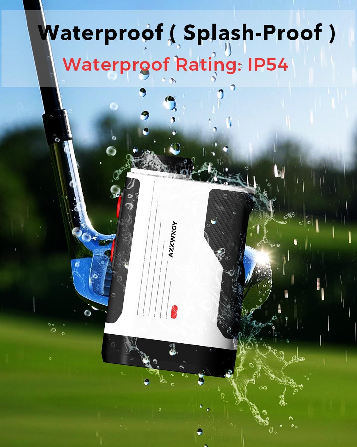 Golf Rangefinder with Slope - 1300/1500 Yards Laser Range Finder for Golf & Hunting, 7X Magnification, High-Precision Flag Locking Vibration, Rechargeable, IP54 Waterproof, Built-in Magnetic Strip - Image 7
