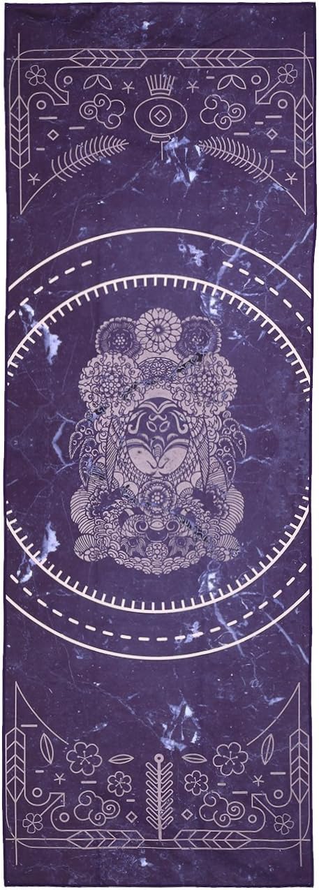 TaYun Perfect Yoga towel (72”x26”) – Skidless Non Slip, 100% Microfiber, Sweat Absorbent, Free Carry Bag, Best Choice for Hot Yoga, Bikram, Pilates, Fitness
