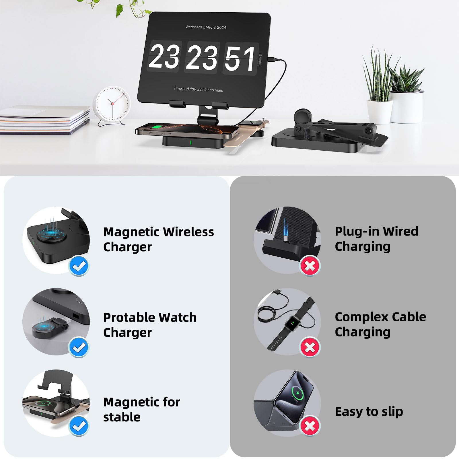 Amazon.co.jp: Appleマルチデバイス用充電ステーション、ワイヤレス