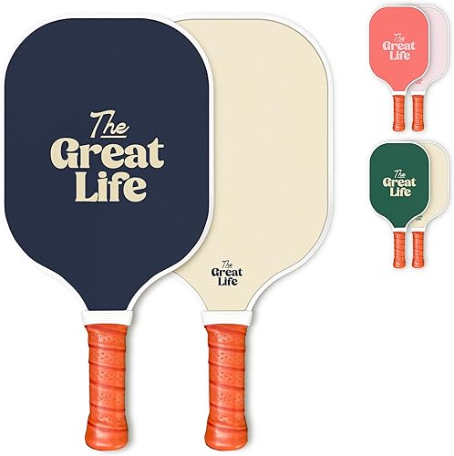 Pala de pickleball premium | Fibra de carbono | Apto para principiantes | Mango de 6 pulgadas | Núcleo de panal | Ligero | Paleta individual +