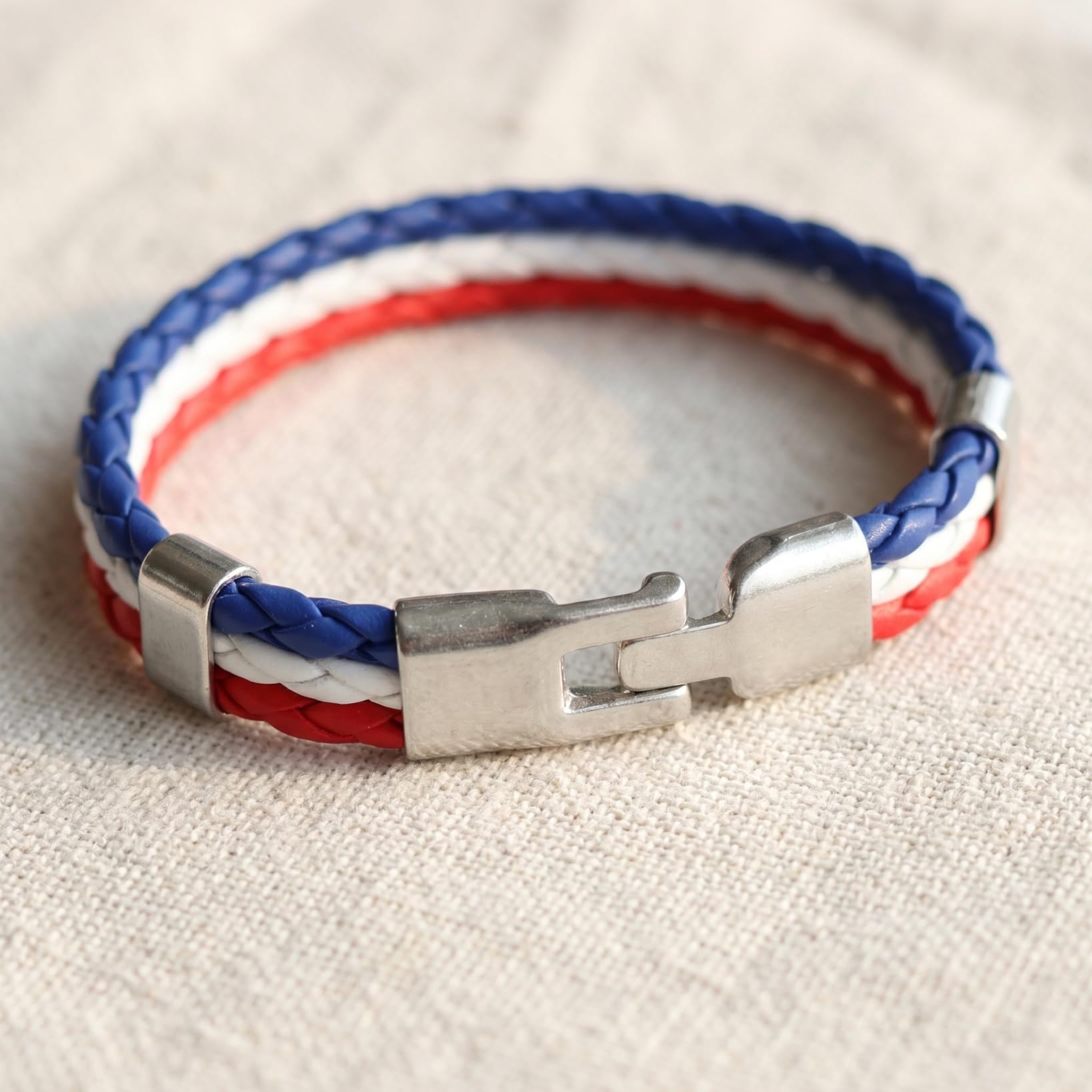 GALPADA Bracelets Pays Drapeau Match de Football Accessoires à Tisser Bijoux