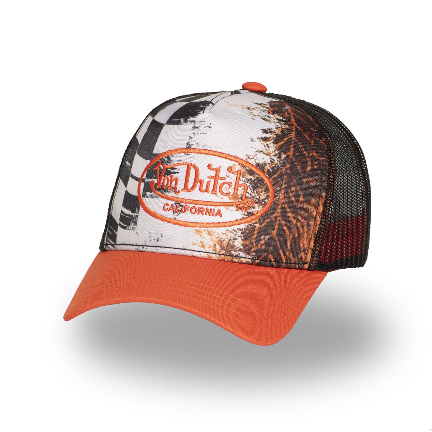 Von Dutch Men's Orange Tyre Track Cap By