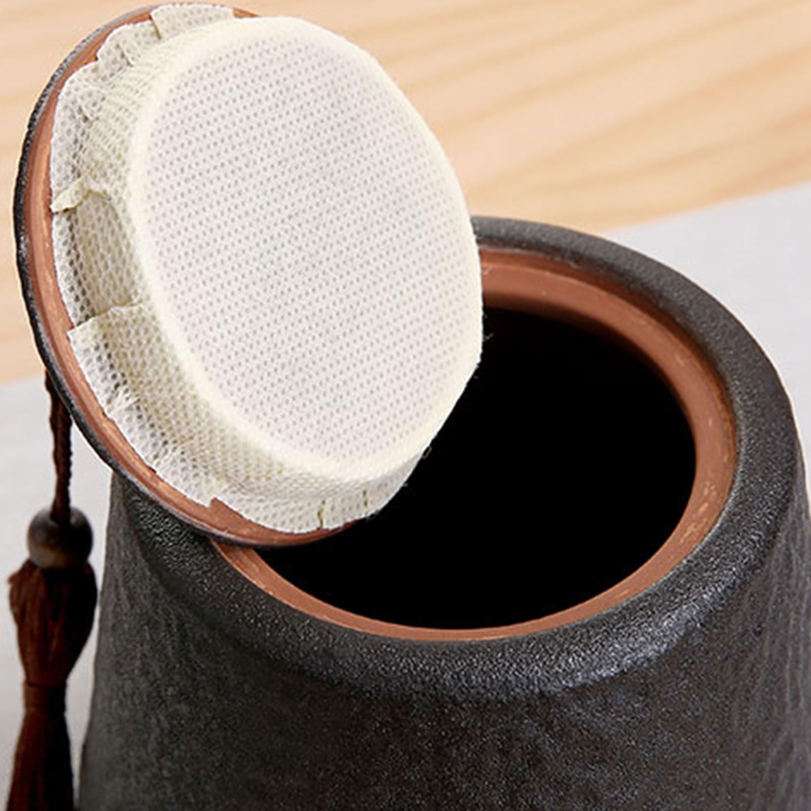Urny do kremacji zwierząt domowych, Mała ceramiczna urna kremacyjna na prochy ludzkie, czarna(Cylindrical)