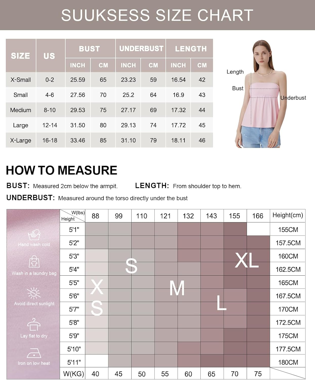 SUUKSESS Women Peplum Tube Tops with Built in Bra Summer Cute Sleeveless Strapless Babydoll Tank Top - Image 6