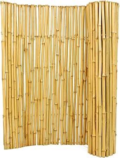 Backyard X-Scapes Natural Bamboo Fence Decorative Rolled Fence Panel 90
