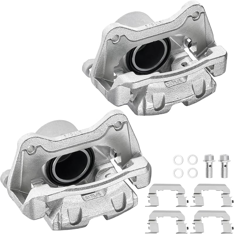 Conjunto de pinças de freio dianteiras SYKRSS para Hyundai Sonata e Kia Optima – 2 unidades