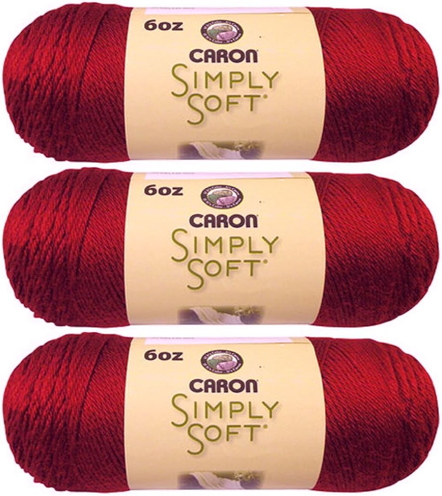 Simply Soft - Pack of 3 Solid Thread Balls 6 oz