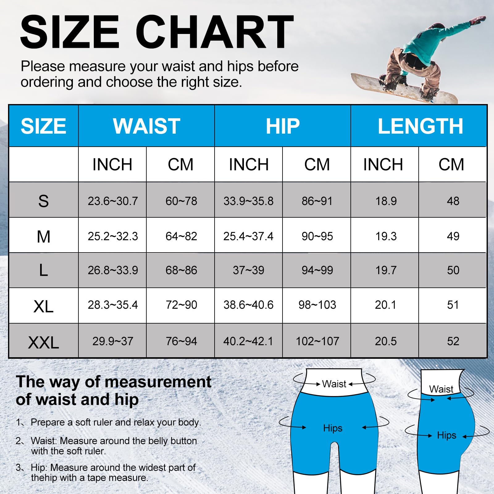 Pantalones cortos acolchados de EVA con protección de cadera 3D, para esquí, patinaje, snowboard, monopatín