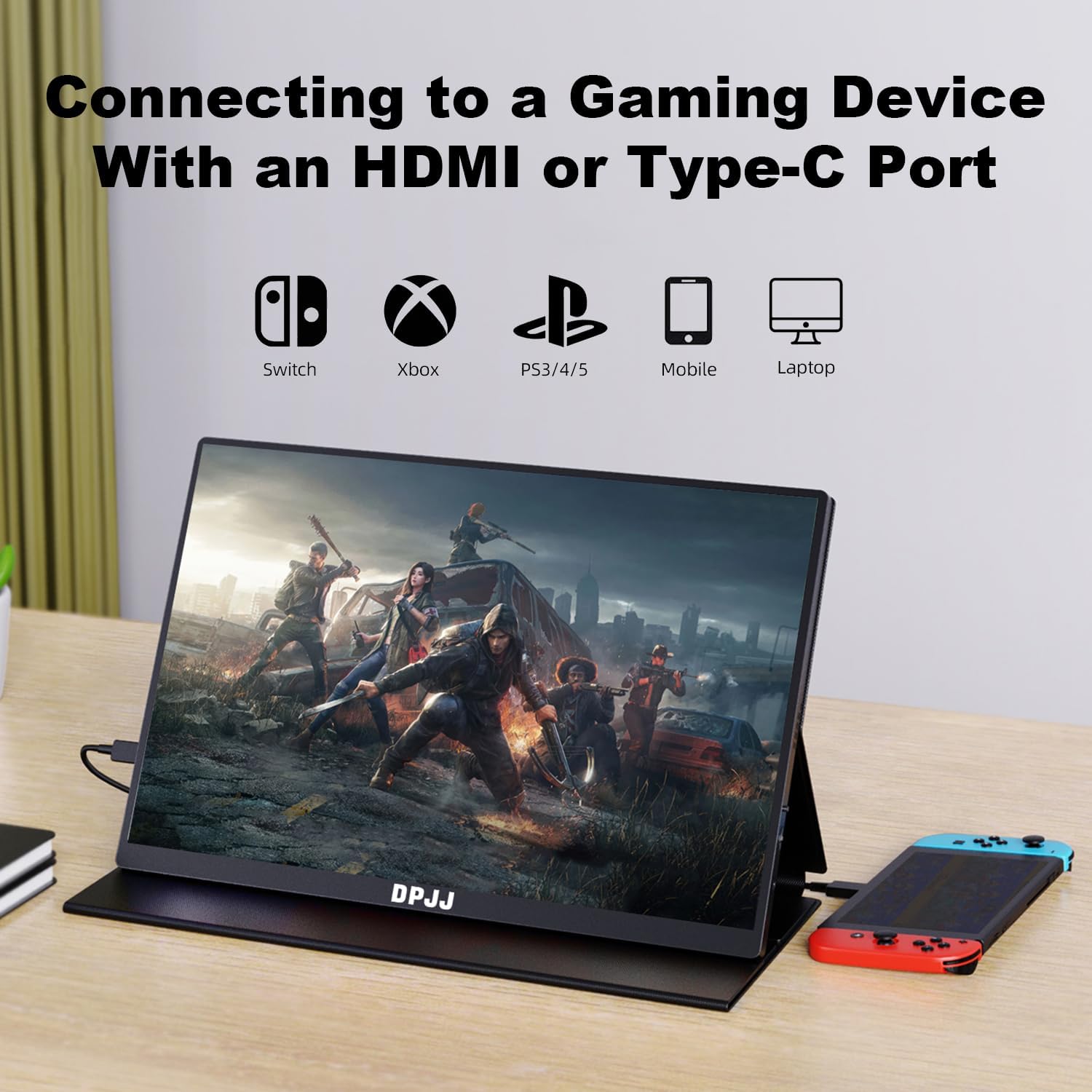 16" 2K 120Hz Portable Gaming Monitor, 2560x1600 QHD 400 Nits IPS Screen with Smart Cover, VESA Mountable, HDR FreeSync Eye Care External Display for Laptop PC Mac Phone PS5 Xbox - Image 7