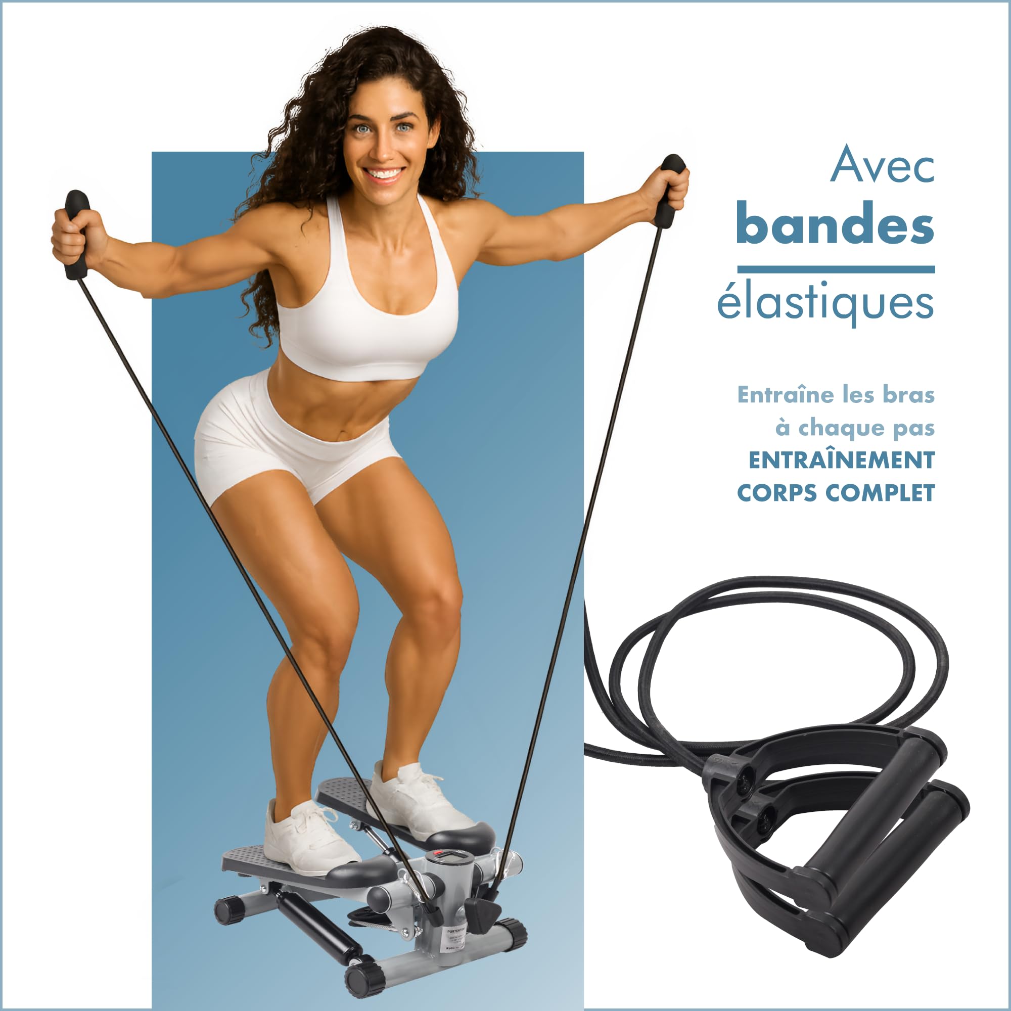 Stair Stepper SucceBuy, Marchepied d'Escalier, avec Bande de Résistance