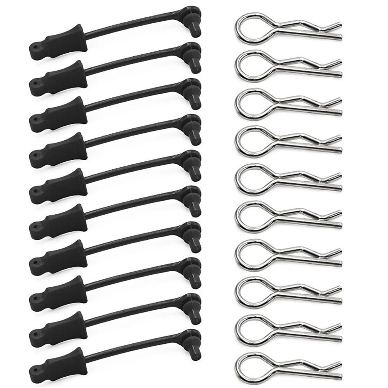Retenedor Clip Cuerpo Acero 10Uds para Arrma 1/7 1/8 RC Coche Piezas para RC