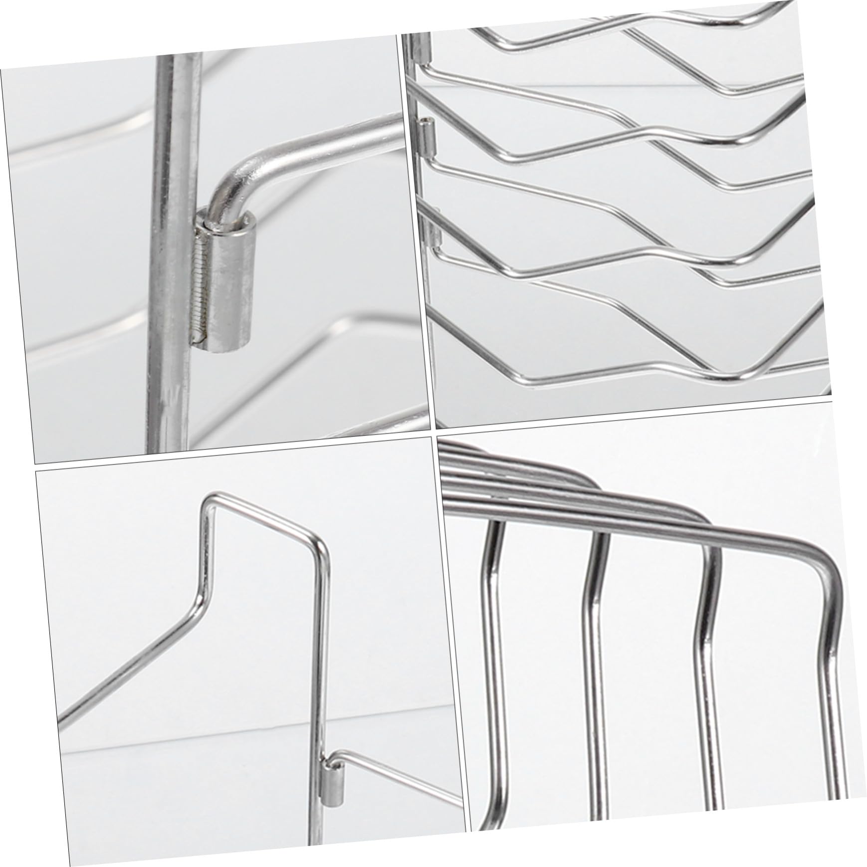 Porta Bistecca e Design Smontabile in Acciaio Inossidabile Set 5 Pezzi Supporto per Carne Sotto Vuoto Facile da Installare Superficie Liscia
