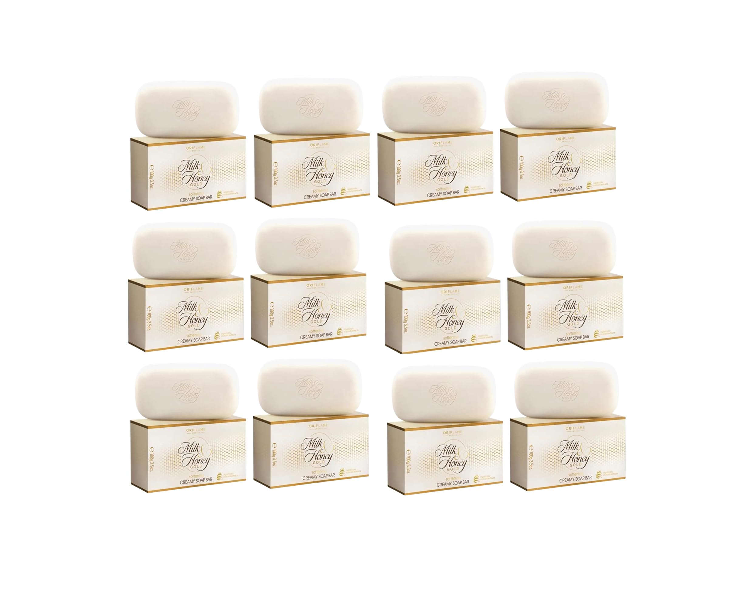 Milk and Honey Gold softening Creamy Soap Bar (Pack of 12).
