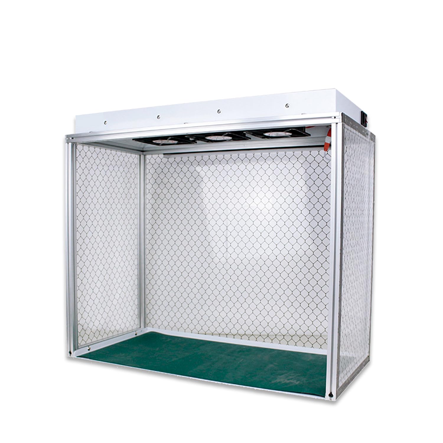 Cappa Portatile a Flusso laminare Verticale con Filtro HEPA, Tre ventole, Illuminazione LED e Tappetino Antistatico per riparazioni elettroniche e Uso in Laboratorio 220V