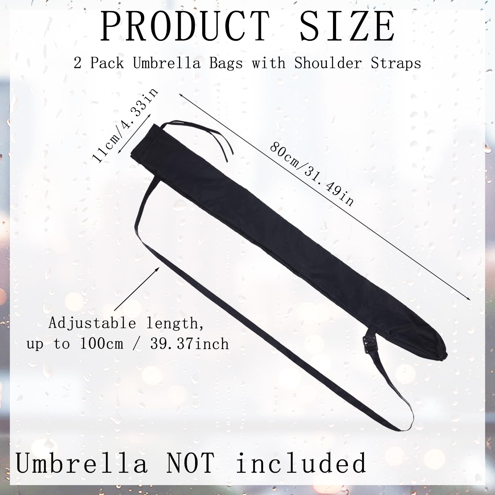 NICENEEDED Sac Parapluie Amélioré
