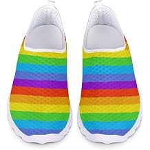 Women's Sneakers Breathable Mesh Flats Training Shoes Slip On Loafers Sport Footwear