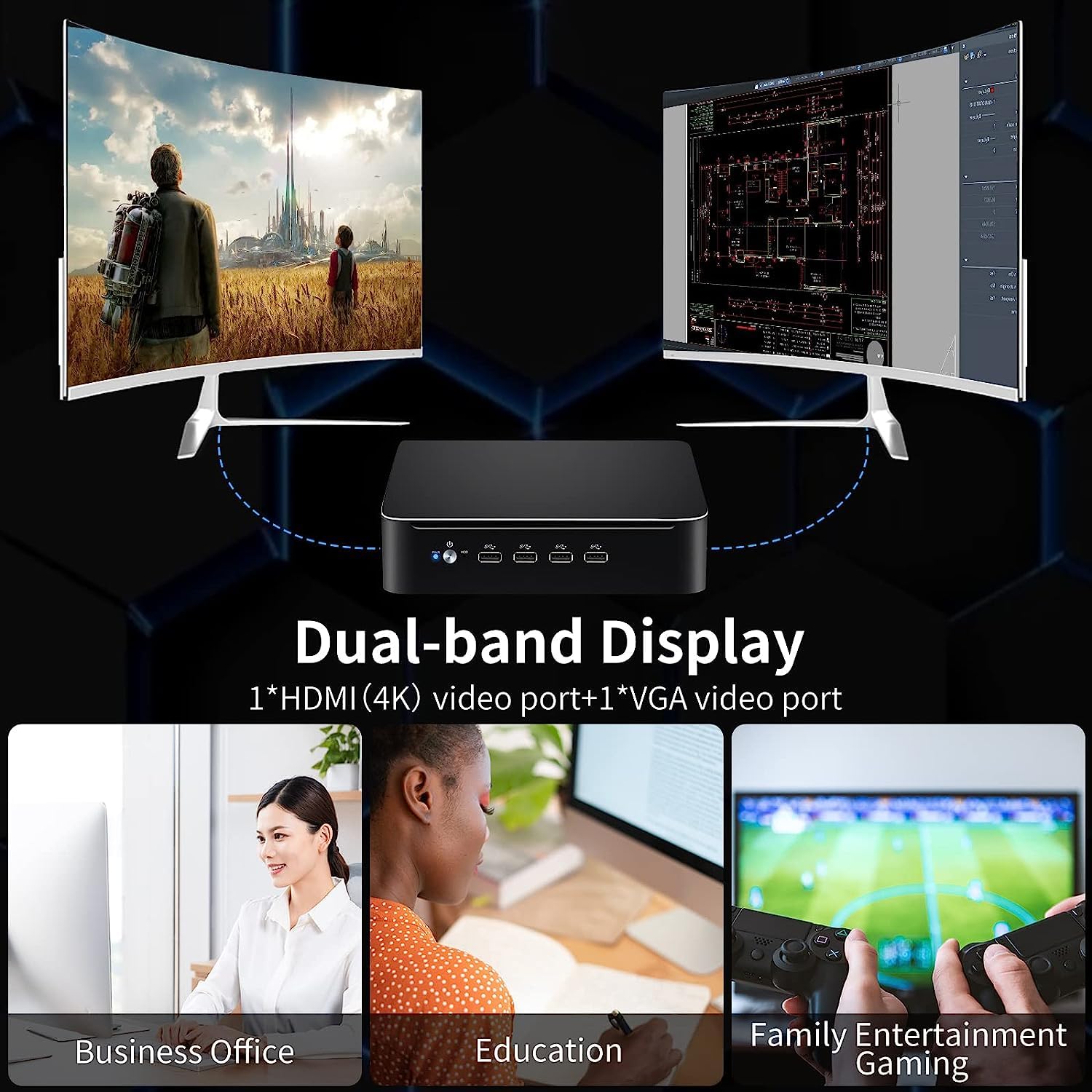 Amazon.co.jp: Mini PC i9-10885H Windows 11 Pro マイクロ