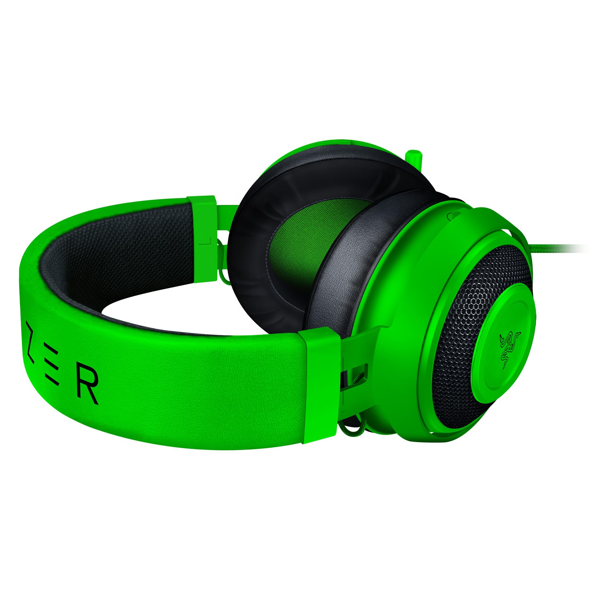 Razer Kraken - Auriculares Gaming con cable para juegos multiplataforma para PC, PS4, Xbox One & Switch, Diafragma 50 mm, Cable de 3.5mm con controles de línea - Verde